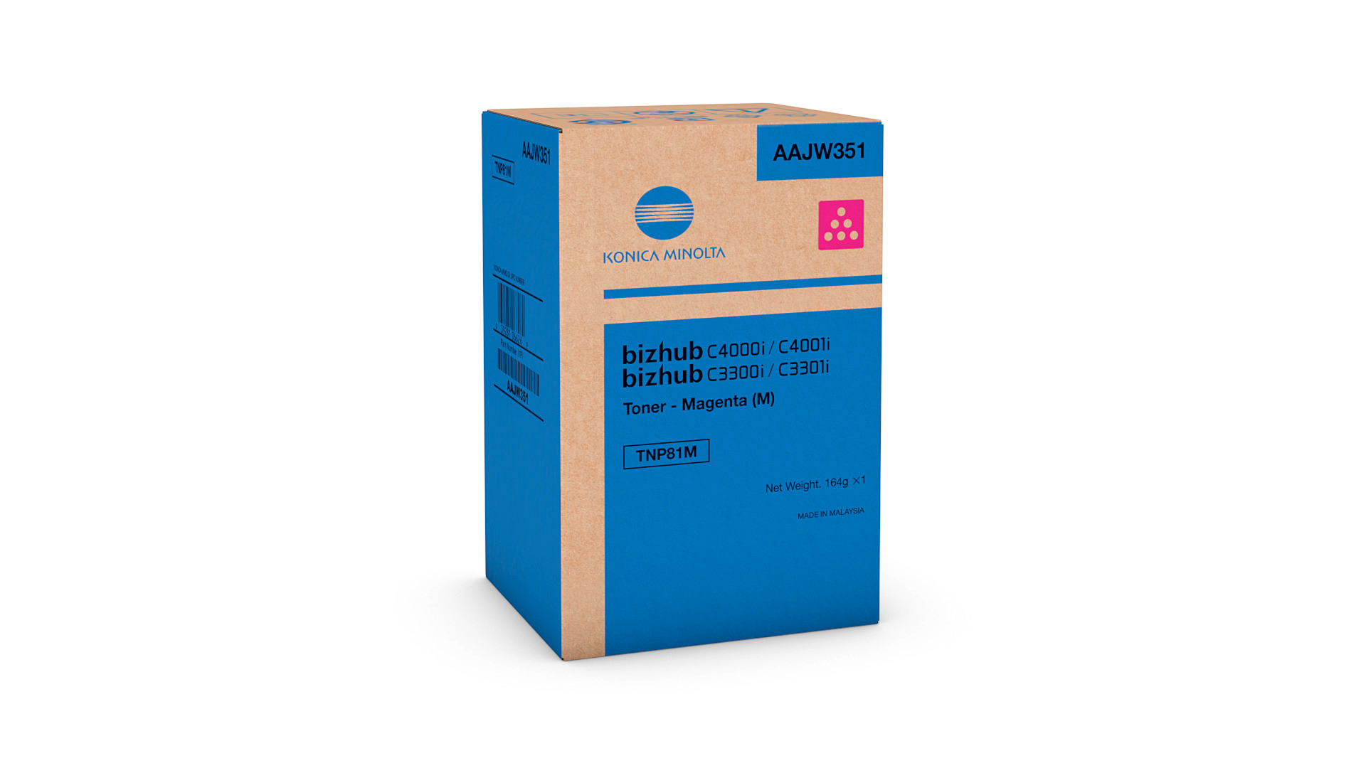 Toner Magenta for bizhub C3300i, C4000i, C3301i, C4001i - TNP81M